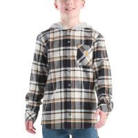 Carhartt CE8212 - Long-Sleeve Flannel Button-Front Hooded Shirt - Boys