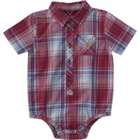 Carhartt CE8213 - Short-Sleeve Plaid Woven Bodysuit - Boys