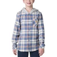 Carhartt CE8218 - Long-Sleeve Flannel Button-Front Hooded Shirt - Boys