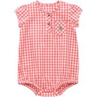 Carhartt CE9158 - Short-Sleeve Plaid Bodysuit - Girls