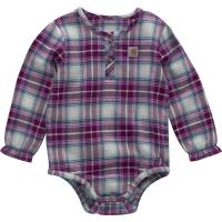 Carhartt CE9161 - Long-Sleeve Flannel Bodysuit - Girls