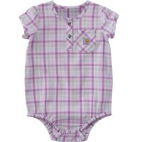 Carhartt CE9164 - Short-Sleeve Plaid Bodysuit - Girls