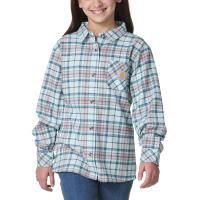 Carhartt CE9166 - Long-Sleeve Pocket Flannel Shirt - Girls