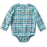 Carhartt CE9168 - Long-Sleeve Plaid Flannel Bodysuit - Girls
