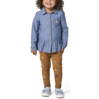 Carhartt CG7001 - Long-Sleeve Chambray Top and Legging Set - Girls