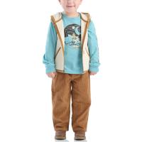 Carhartt CG8102 - Long-Sleeve T-Shirt, Quilted Vest and Canvas Pant Set - Boys