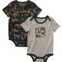 Carhartt CG8107 - Short-Sleeve Construction 2-Piece Bodysuit Set - Boys