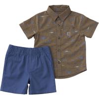 Carhartt CG8124 - Short-Sleeve Print Shirt and Canvas Short Set - Boys
