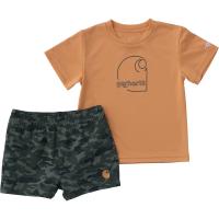 Carhartt CG8130 - Short-Sleeve Force&reg; Sun Defender&trade; Shirt and Woven Camo Short Set - Boys