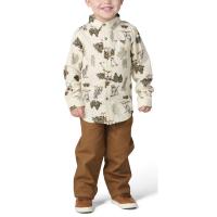 Carhartt CG8152 - Long-Sleeve Printed Flannel Shirt and Canvas Pant Set - Boys