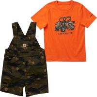 Carhartt CG8793 - Short-Sleeve T-Shirt & Canvas Camo Shortall Set - Boys