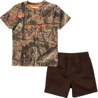 Carhartt CG8799 - Short-Sleeve Camo T-Shirt & Canvas Shorts Set - Boys