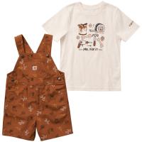 Carhartt CG8806 - Short-Sleeve T-Shirt & Canvas Shortall Set - Boys