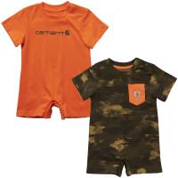 Carhartt CG8808 - Short-Sleeve Green Camo 2-Piece Romper Set - Boys