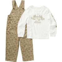 Carhartt CG8811 - Long-Sleeve Graphic T-Shirt and Canvas Printed Overall Set - Boys