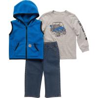 Carhartt CG8818 - Long-Sleeve Graphic T-Shirt, Vest, and Pant Set - Boys