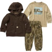 Carhartt CG8822 - Long-Sleeve Graphic T-Shirt, Jacket and Pant Set - Boys