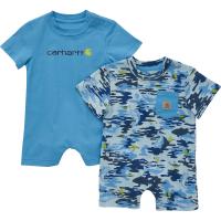 Carhartt CG8845 - Short-Sleeve Fish Print Romper Set - Boys