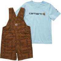 Carhartt CG8851 - Short-Sleeve T-Shirt and Canvas Shortall Set - Boys