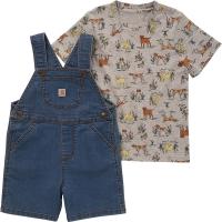 Carhartt CG8857 - Short-Sleeve T-Shirt and Denim Shortall Set - Boys