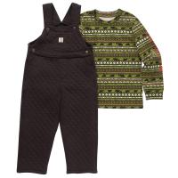 Carhartt CG8900 - Long-Sleeve T-Shirt and Quilted Overall Set - Boys