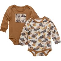 Carhartt CG8933 - Long-Sleeve Tractor Bodysuit 2-Piece Set - Boys