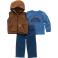 Denim Medium Wash Carhartt CG8950 Front View - Denim Medium Wash