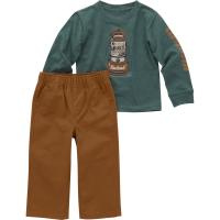 Carhartt CG8954 - Long-Sleeve T-Shirt and Canvas Pant Set - Boys