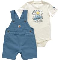 Carhartt CG8970 - Short-Sleeve Bodysuit and Canvas Shortall Set - Boys