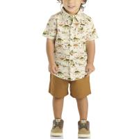 Carhartt CG8977 - Short-Sleeve Print Shirt and Canvas Short Set - Boys