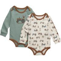 Carhartt CG8986 - Long-Sleeve Tractor Bodysuit 2-Piece Set - Boys