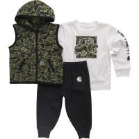 Carhartt CG8997 - Long-Sleeve T-Shirt, Vest and Pant Set - Boys
