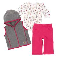 Carhartt CG9672 - Barnyard Friends 3-Piece Pant Set - Girls