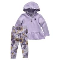 Carhartt CG9866 - Long-Sleeve Sweatshirt and Print Legging 2-Piece Set - Girls