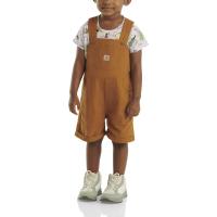 Carhartt CG9885 - Short-Sleeve Print T-Shirt and Canvas Shortall - Girls