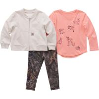 Carhartt CG9918 - French Terry Bomber Jacket, T-Shirt and Legging Set - Girls