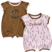 Carhartt CG9923 - Short-Sleeve Floral Romper Set - Girls