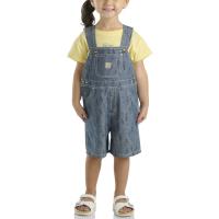 Carhartt CG9925 - Short-Sleeve T-Shirt and Chambray Shortall Set - Girls