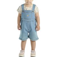 Carhartt CG9927 - Short-Sleeve Floral Print T-Shirt and Denim Shortall - Girls