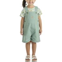 Carhartt CG9929 - Short-Sleeve Bee T-Shirt and Canvas Shortall Set - Girls