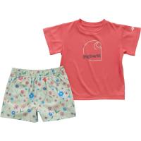 Carhartt CG9934 - Force® Sun Defender™ Short-Sleeve Shirt and Printed Short Set - Girls