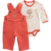 Carhartt CG9950 - Long-Sleeve Bodysuit and Quilted Overall - Girls