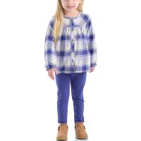Carhartt CG9956 - Long-Sleeve Flannel Top and Legging Set - Girls