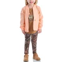 Carhartt CG9958 - French Terry Bomber Jacket, T-Shirt and Legging Set - Girls