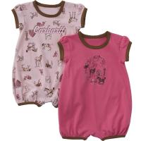 Carhartt CG9964 - Short-Sleeve Farm 2-Piece Romper Set - Girls