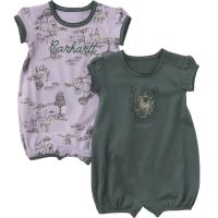 Carhartt CG9965 - Short-Sleeve Horse 2-Piece Romper Set - Girls
