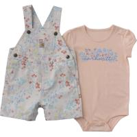 Carhartt CG9966 - Short-Sleeve Bodysuit and Canvas Shortall Set - Girls