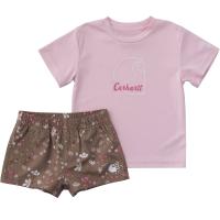 Carhartt CG9974 - Short-Sleeve Force&reg; Sun Defender&trade; Shirt and Printed Short Set - Girls