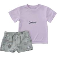 Carhartt CG9976 - Short-Sleeve Force&reg; Sun Defender&trade; Shirt and Printed Short Set - Girls