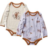 Carhartt CG9982 - Long-Sleeve Farm Print Bodysuit Set - Girls